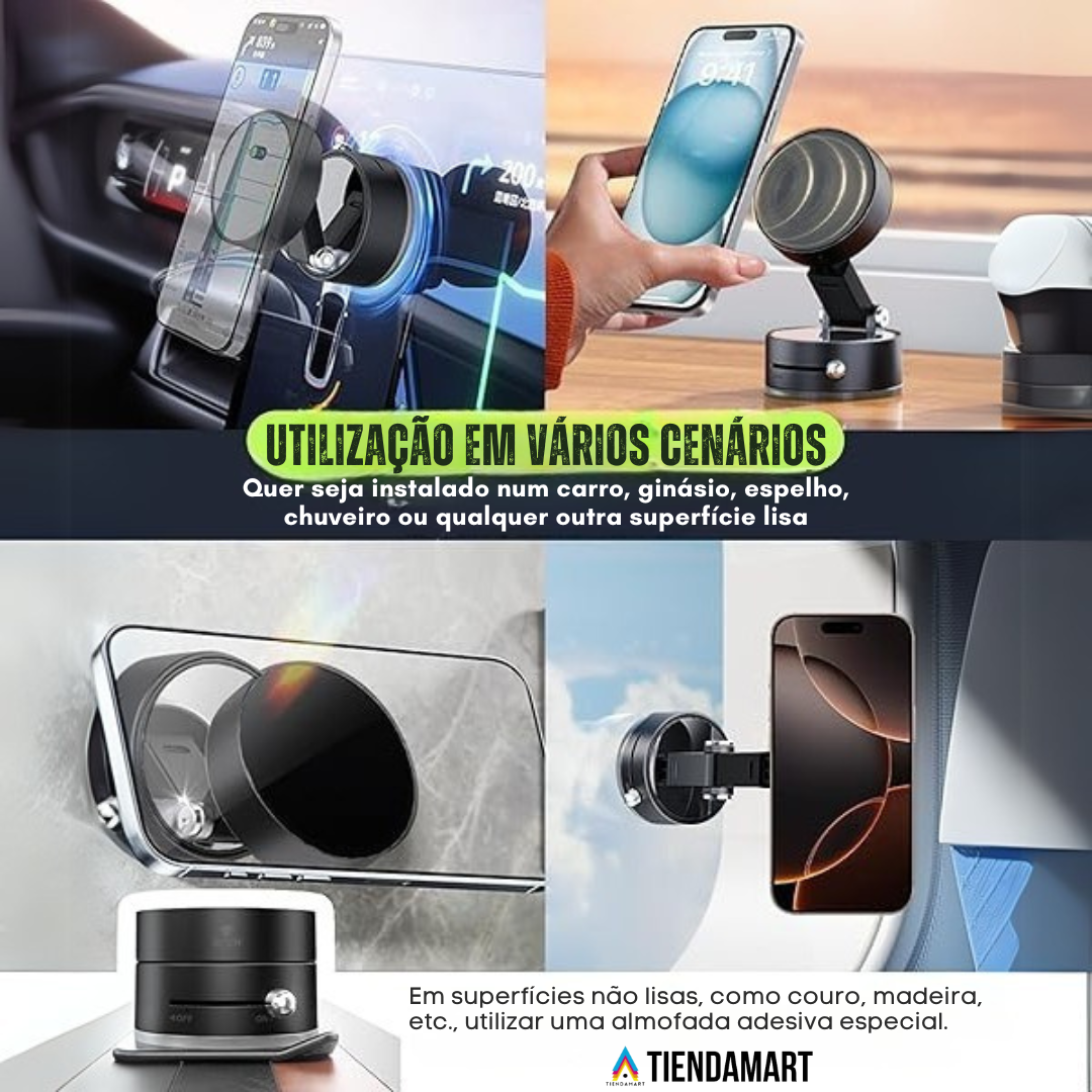 Suporte Magnético 360° com Ventosa