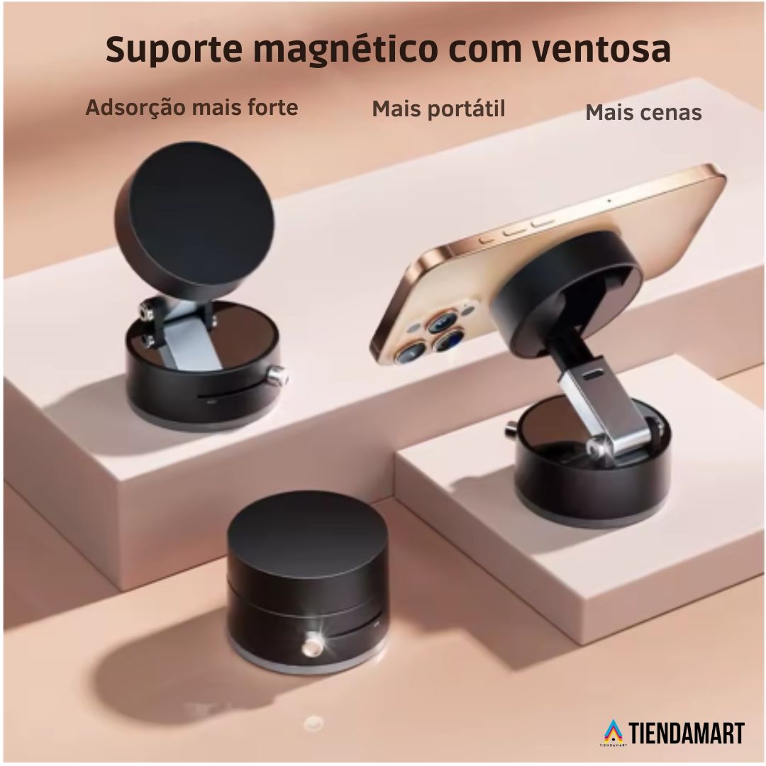 Suporte Magnético 360° com Ventosa
