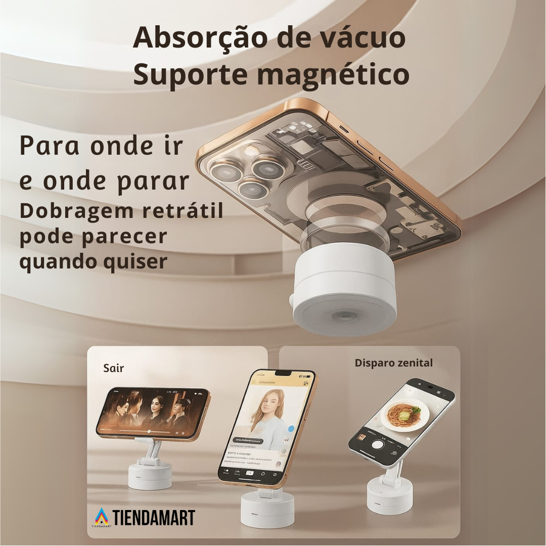 Suporte Magnético 360° com Ventosa