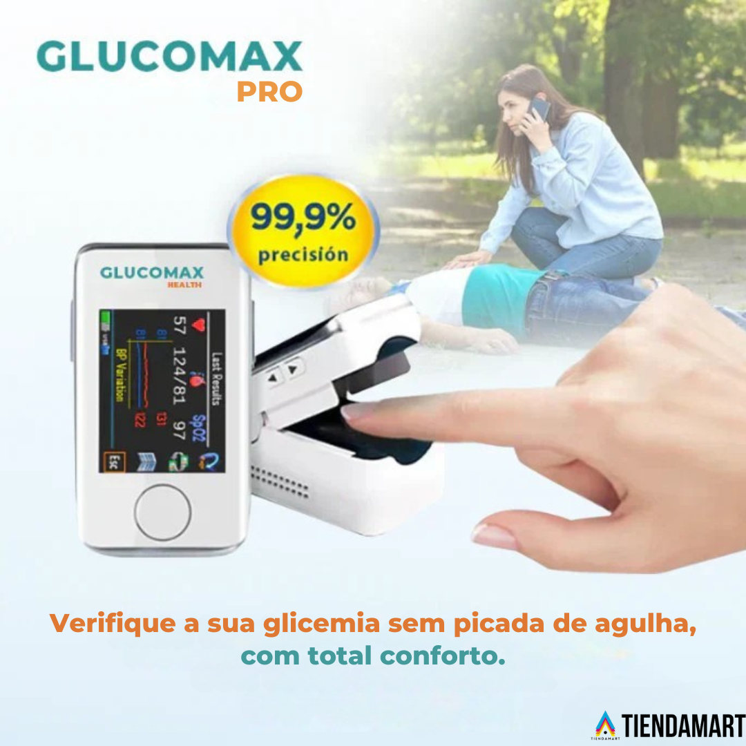 GlucoMax PRO™ – Medidor de glicose não invasivo – Tiendamart Portugal