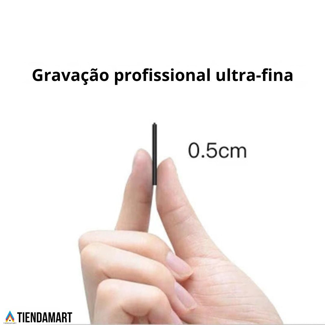 SpyRec™ – Mini Gravador de Voz Espião Ultraportátil
