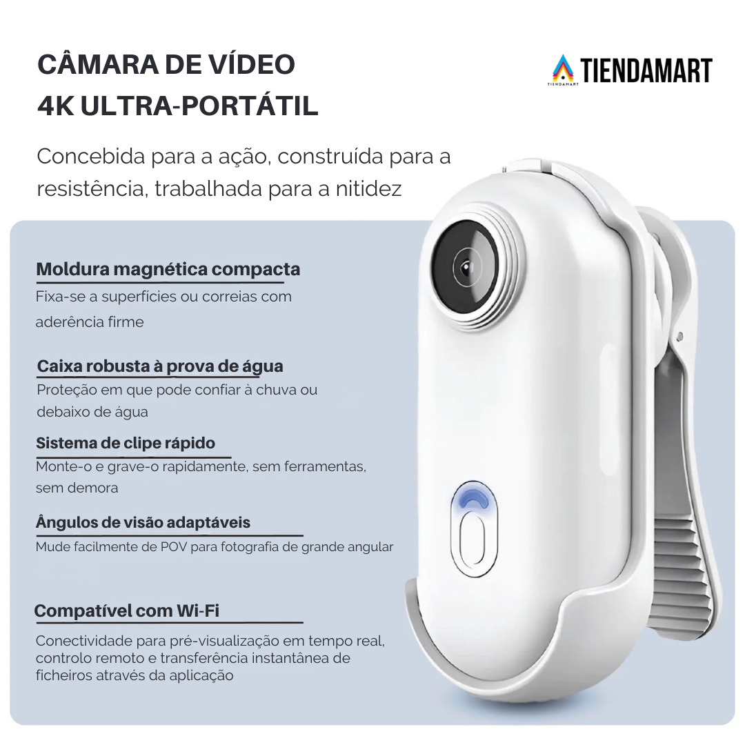 Videocâmara 4K Ultra HD - SpyCam PRO™