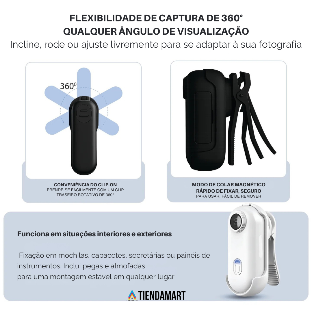 Videocâmara 4K Ultra HD - SpyCam PRO™