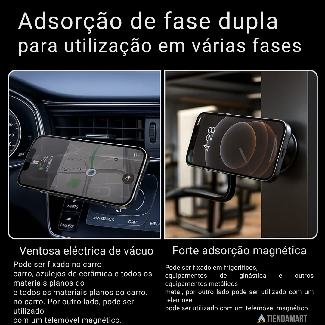 Suporte Magnético 360° com Ventosa