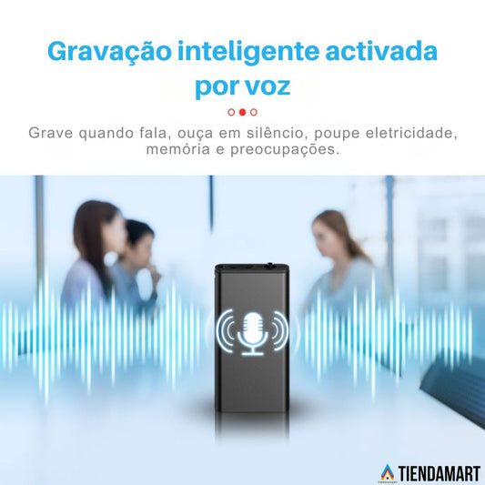 SpyRec™ – Mini Gravador de Voz Espião Ultraportátil