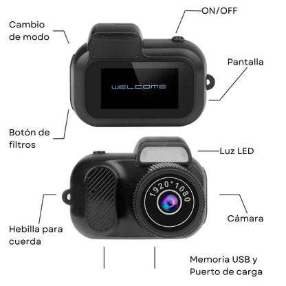 Mini Retro Pocket Cámara 2.0